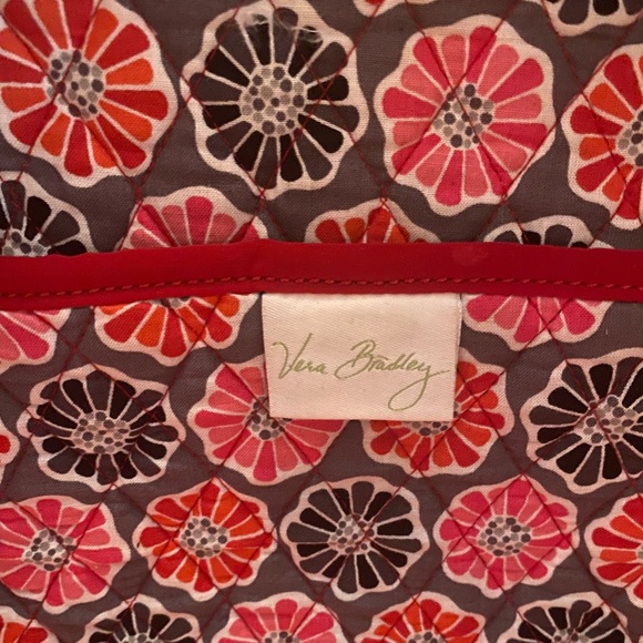 Red Quilted Vera Bradley Weekender Bag - Picture 11 of 11